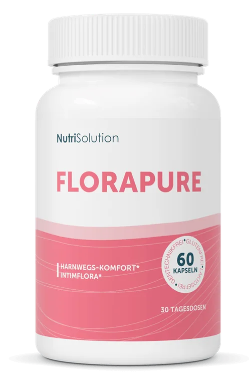 Eine Dose FloraPure mit 60 Kapseln