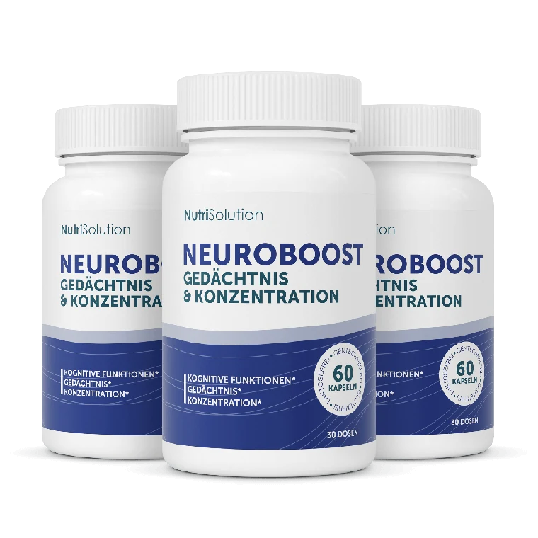 Drei Dosen Neuro Boost von NutriSolution
